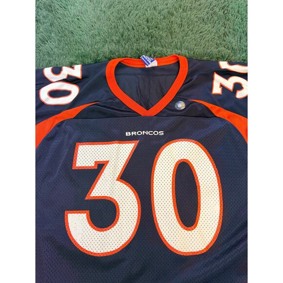 Denver Broncos Terrell Davis Blue & Orange Jersey Size XL NFL UNISEX 90s - Picture 3 of 4